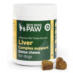DCS DOG PAW Liver & Kidney Supplement Dog Detox Chews - 180