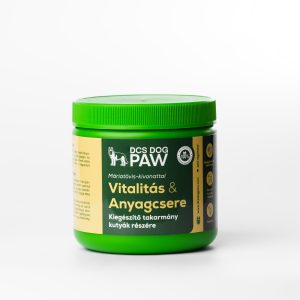 DCS DOG PAW Vitalitás és Anyagcsere máriatövis-kivonatot tartalmazó rágcsálnivalók kutyáknak – 120 db